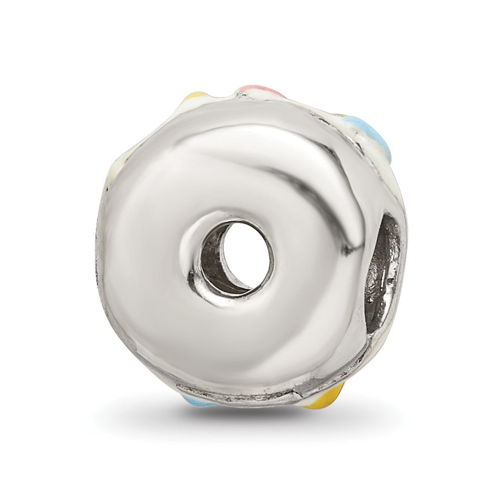 Sterling Silver Reflections Enameled Donut w/Sprinkles Bead