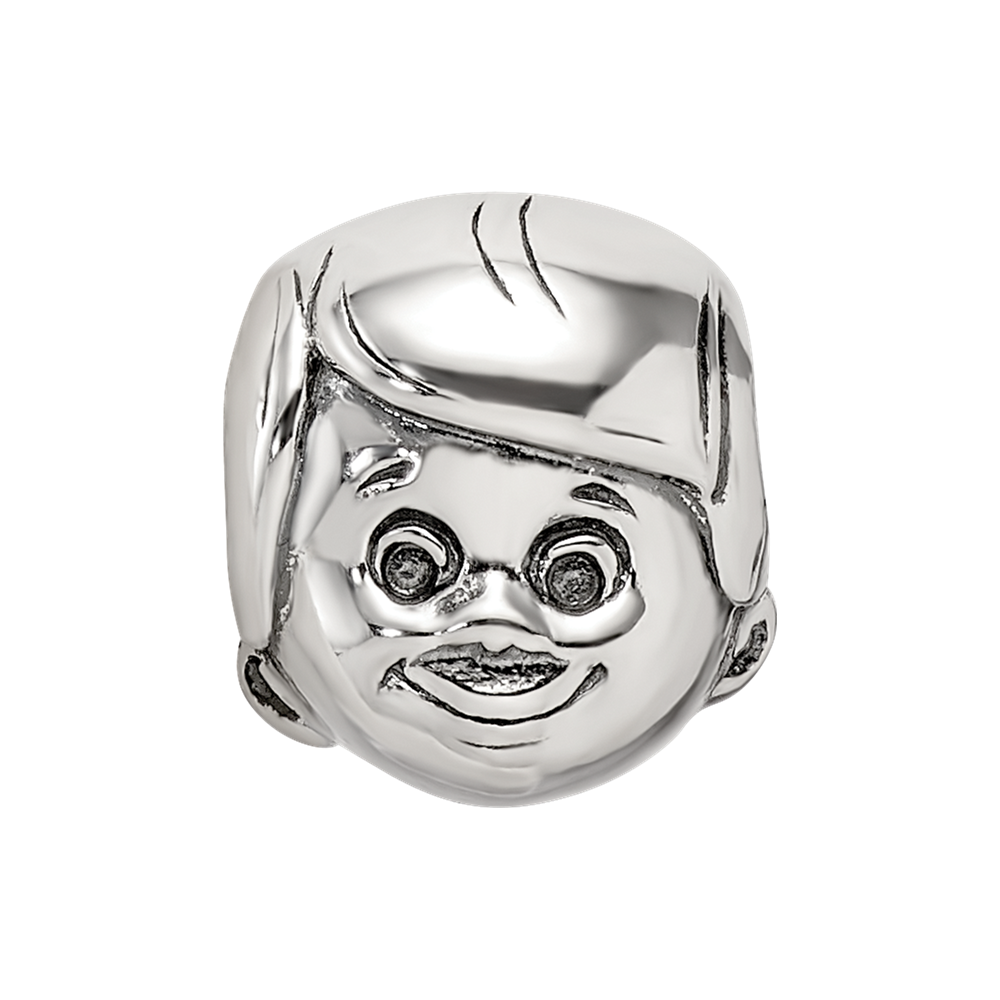 Sterling Silver Reflections Little Boy's Head Bead