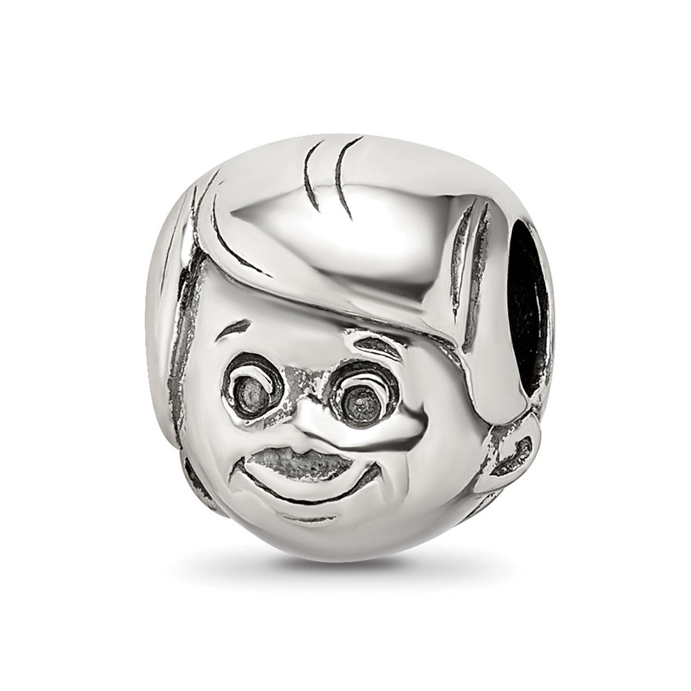 Sterling Silver Reflections Little Boy's Head Bead
