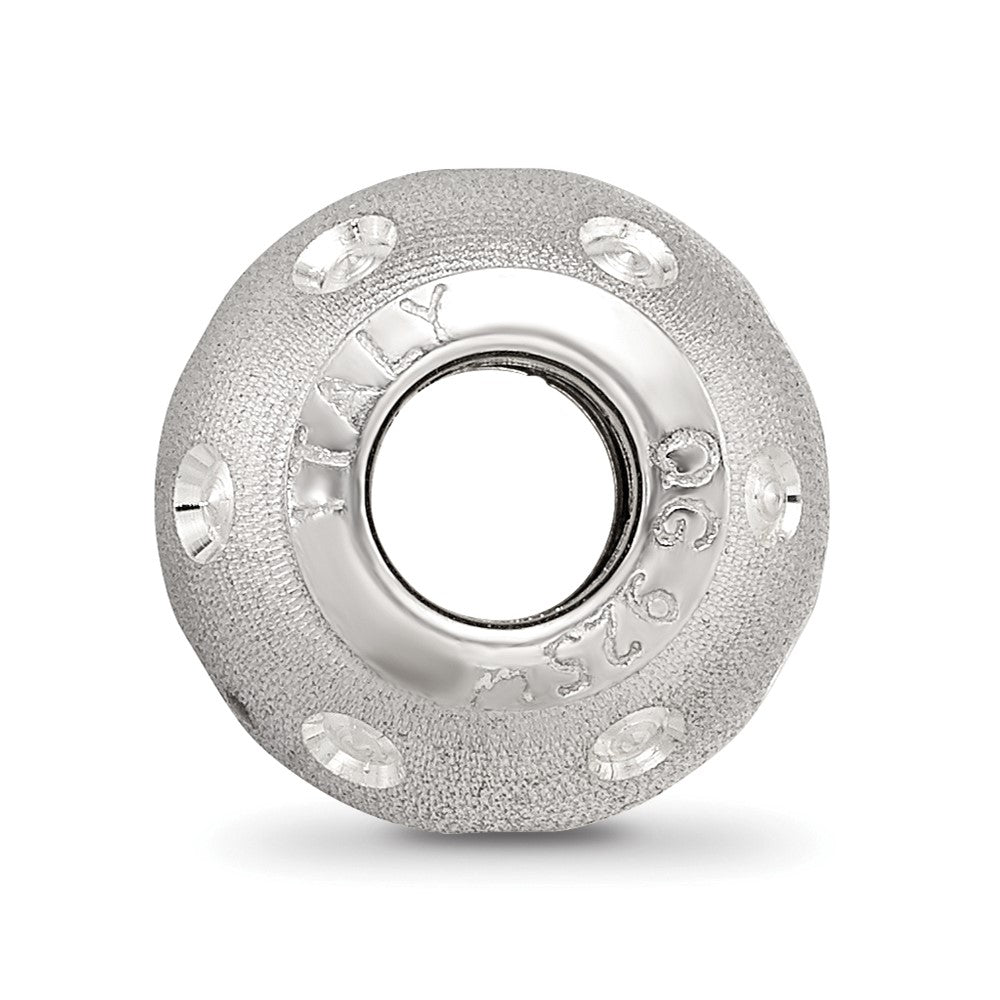 Sterling Silver Reflections Diamond-cut Bead