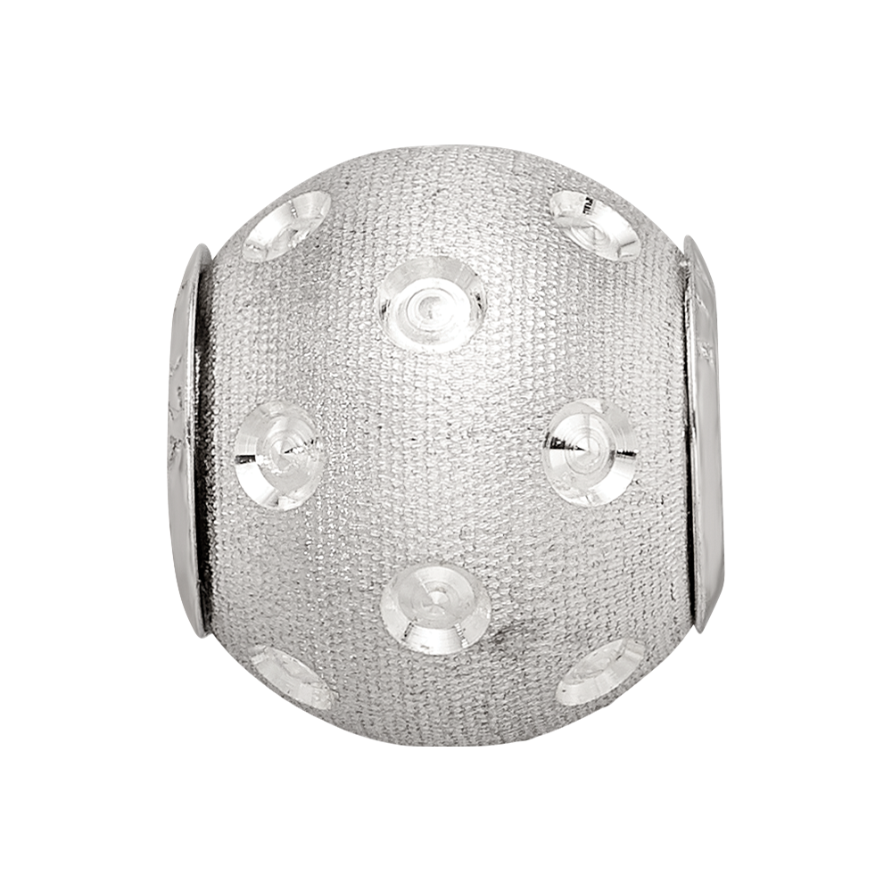 Sterling Silver Reflections Diamond-cut Bead