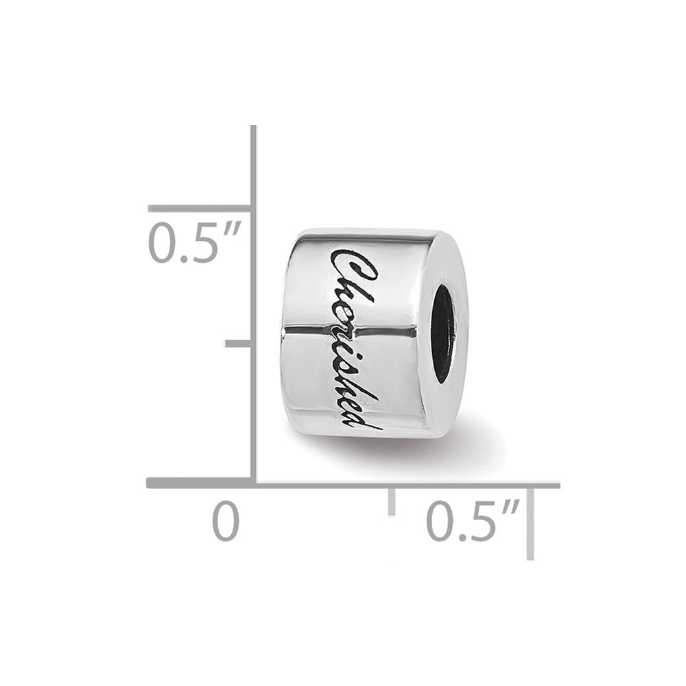 Sterling Silver Reflections CHERISHED Bead