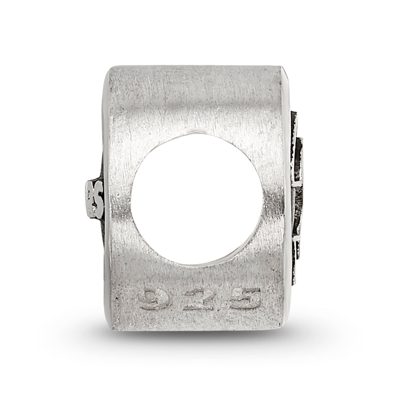 Sterling Silver LogoArt Enameled Chicago Bears NFL Bead Size: 10MM X 11MM