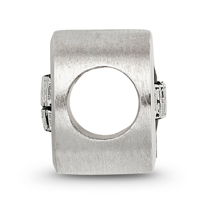 Sterling Silver LogoArt Enameled Cleveland Browns NFL Bead Size: 10MM X 11MM