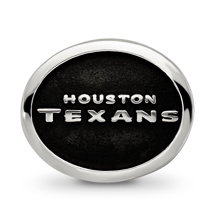 Sterling Silver LogoArt Enameled Houston Texans NFL Bead Size: 10MM X 11MM
