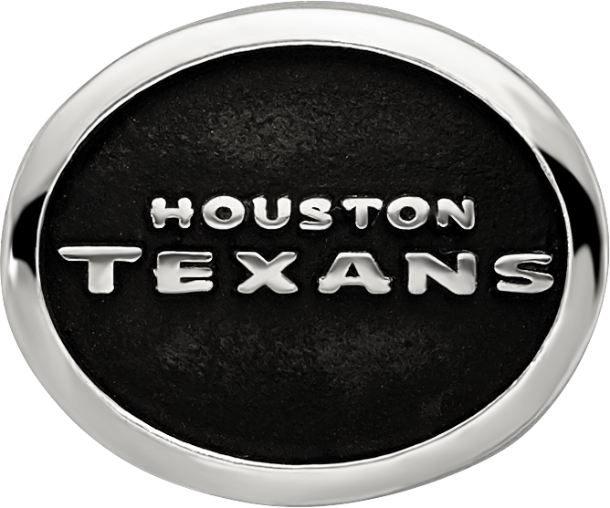 Sterling Silver LogoArt Enameled Houston Texans NFL Bead Size: 10MM X 11MM