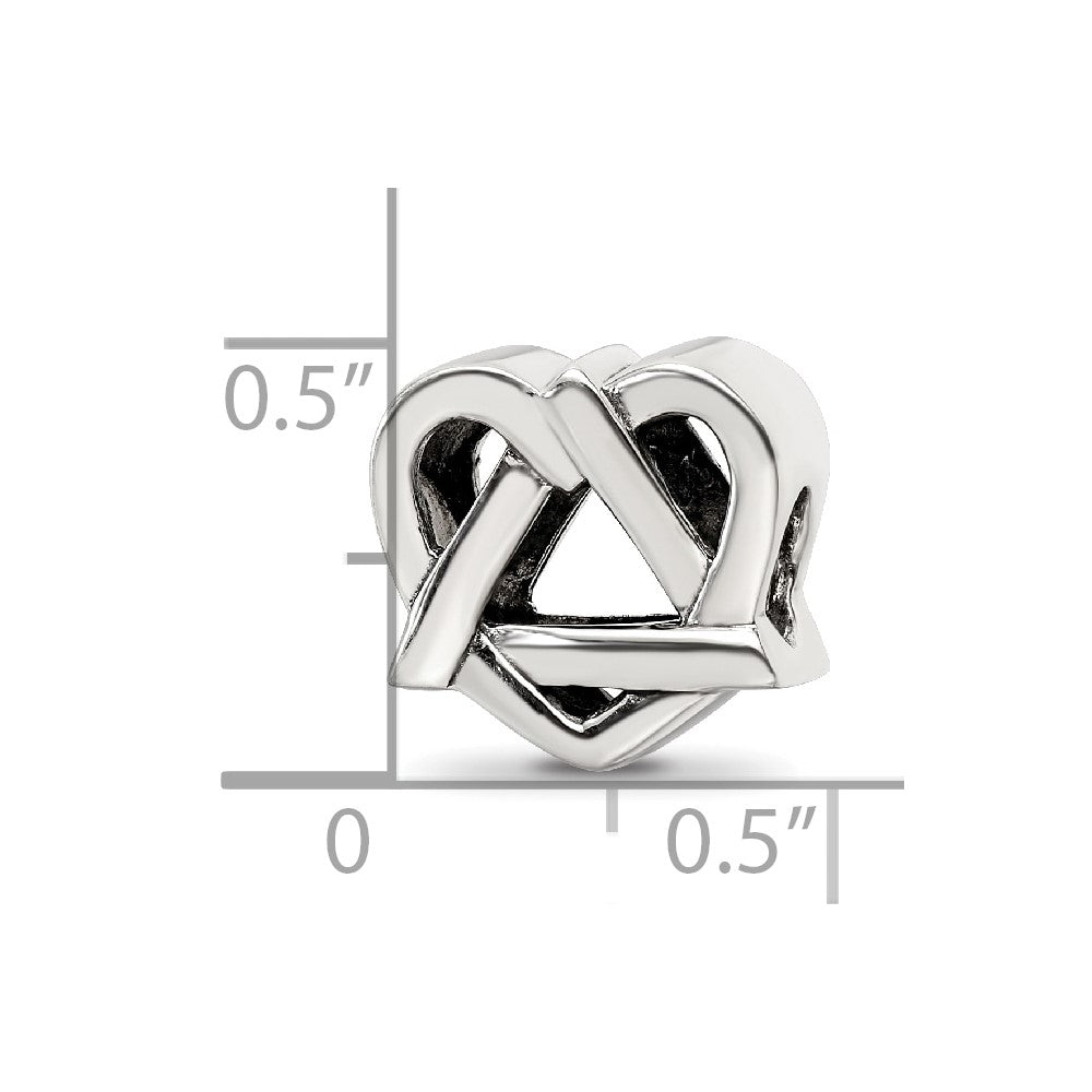 Sterling Silver Adoption Symbol Bead