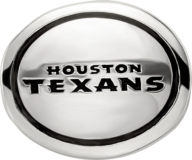Sterling Silver Antiqued Houston Texans NFL Bead Size: 10MM X 11MM
