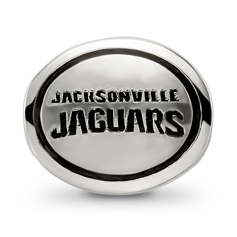 Sterling Silver Antiqued Jacksonville Jaguars NFL Bead Size: 10MM X 11MM