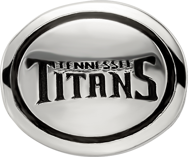 Sterling Silver Antiqued Tennessee Titans NFL Bead Size: 10MM X 11MM