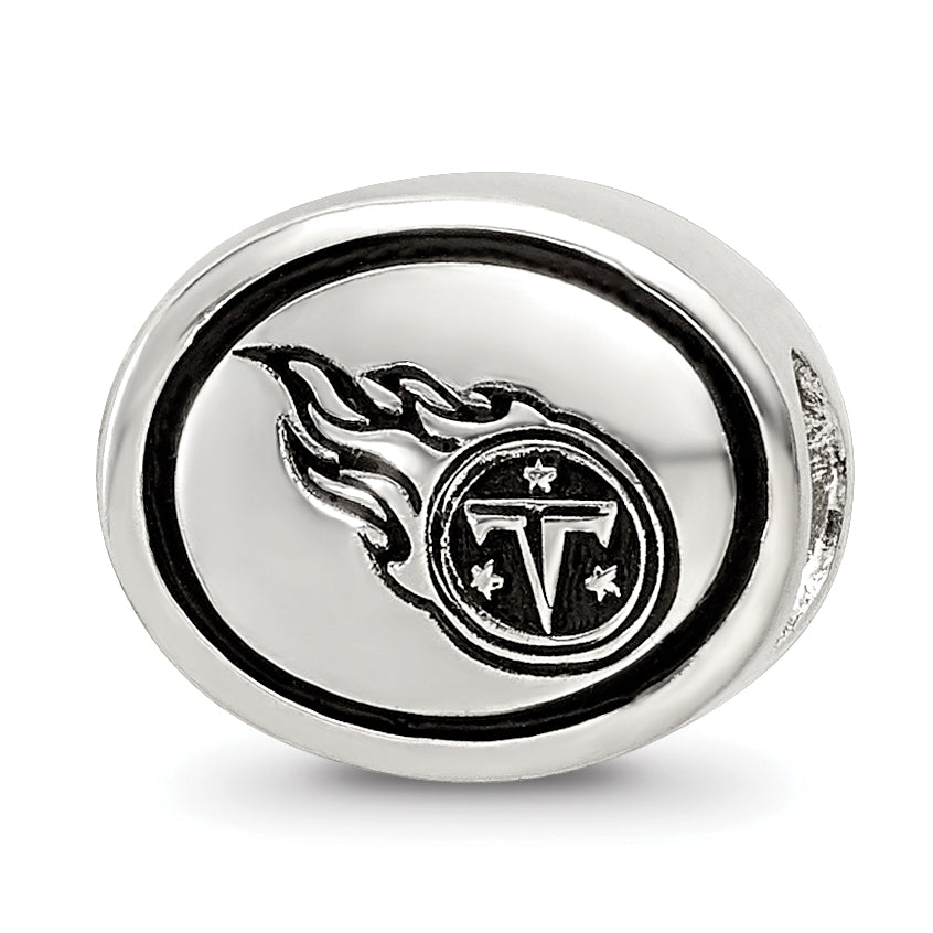 Sterling Silver Antiqued Tennessee Titans NFL Bead Size: 10MM X 11MM