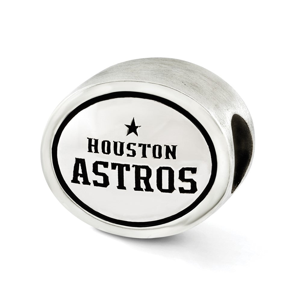 Sterling Silver MLB Siskiyou Buckle Antiqued Houston Astros Bead