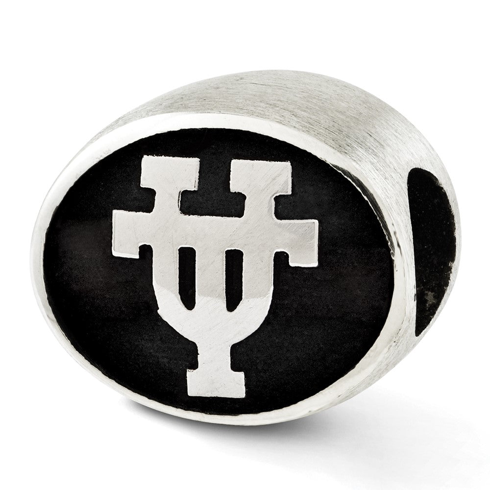 Sterling Silver Antiqued University of Texas Collegiate Bead