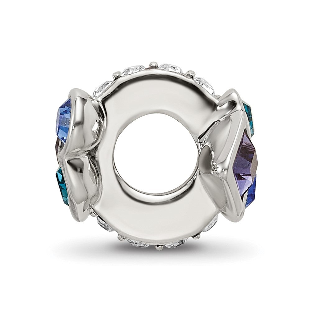 Sterling Silver Reflections Crystals Bead