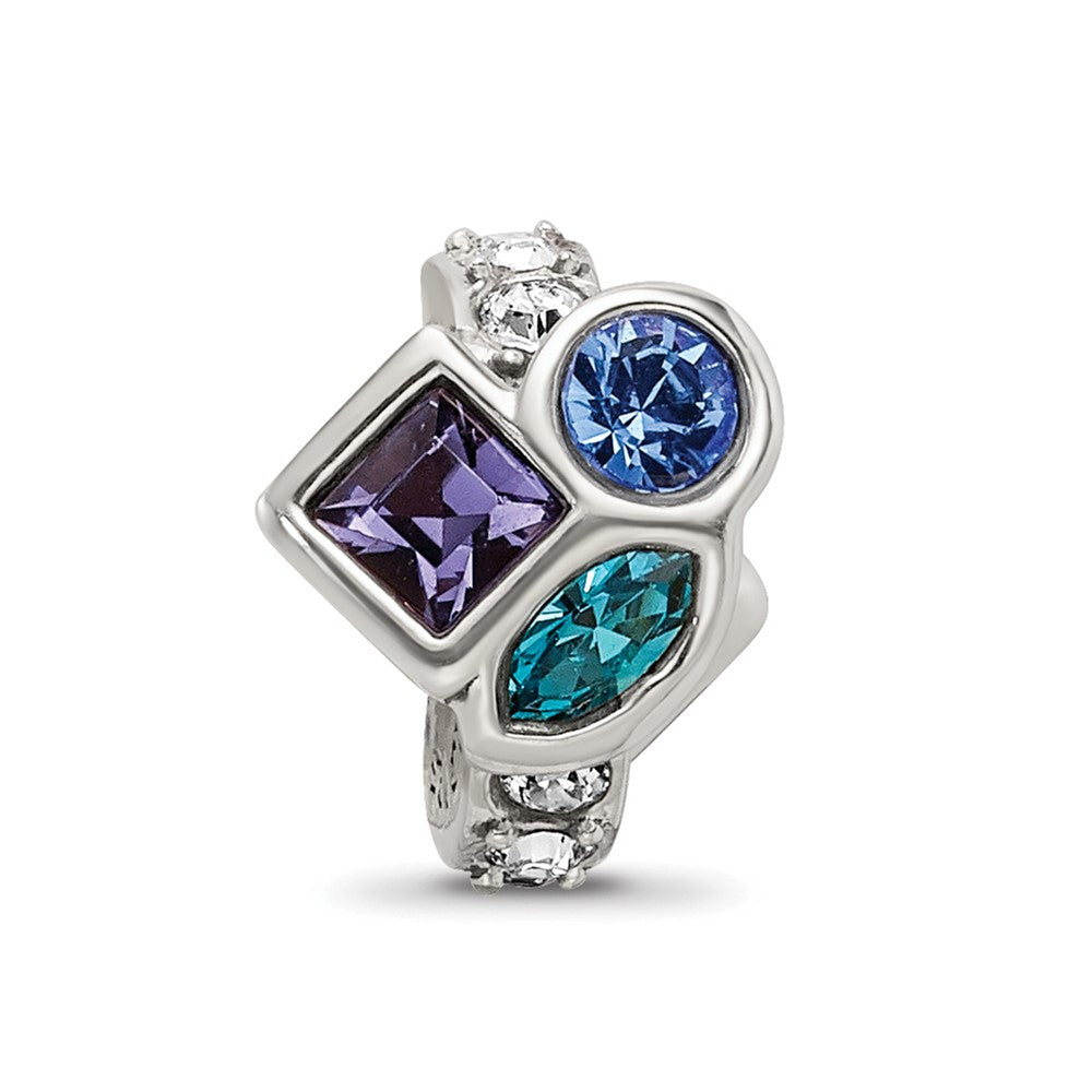 Sterling Silver Reflections Crystals Bead