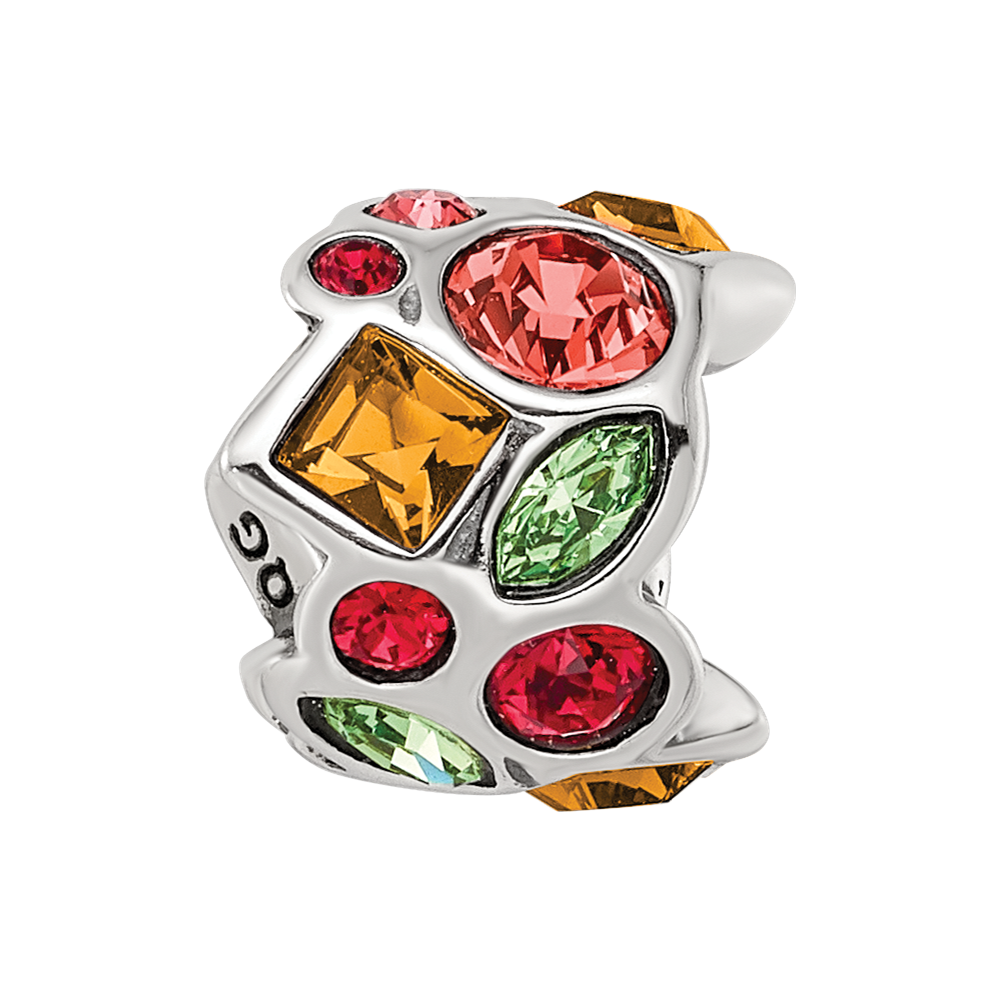 Sterling Silver Reflections Crystal Bead