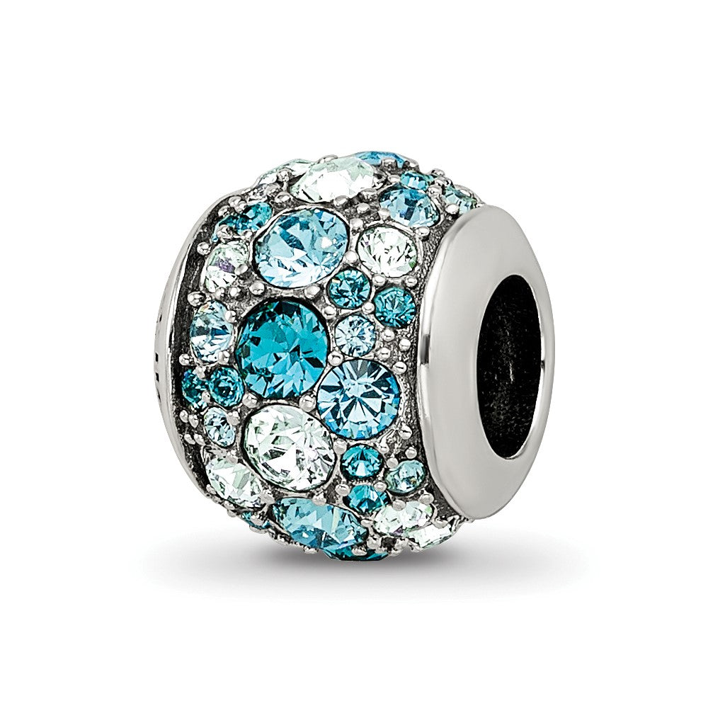 Sterling Silver Reflections Crystal Seaside Bead