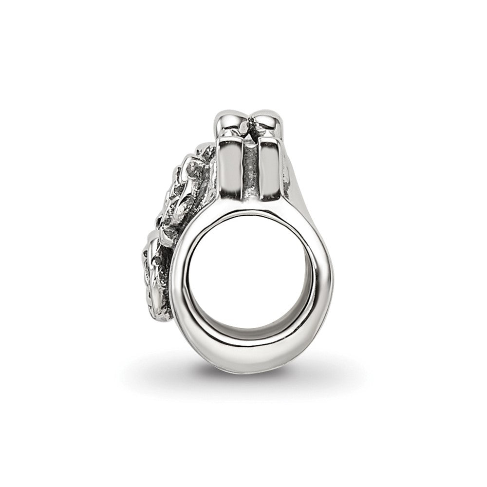 Sterling Silver Reflections Crystals Clutch Bead