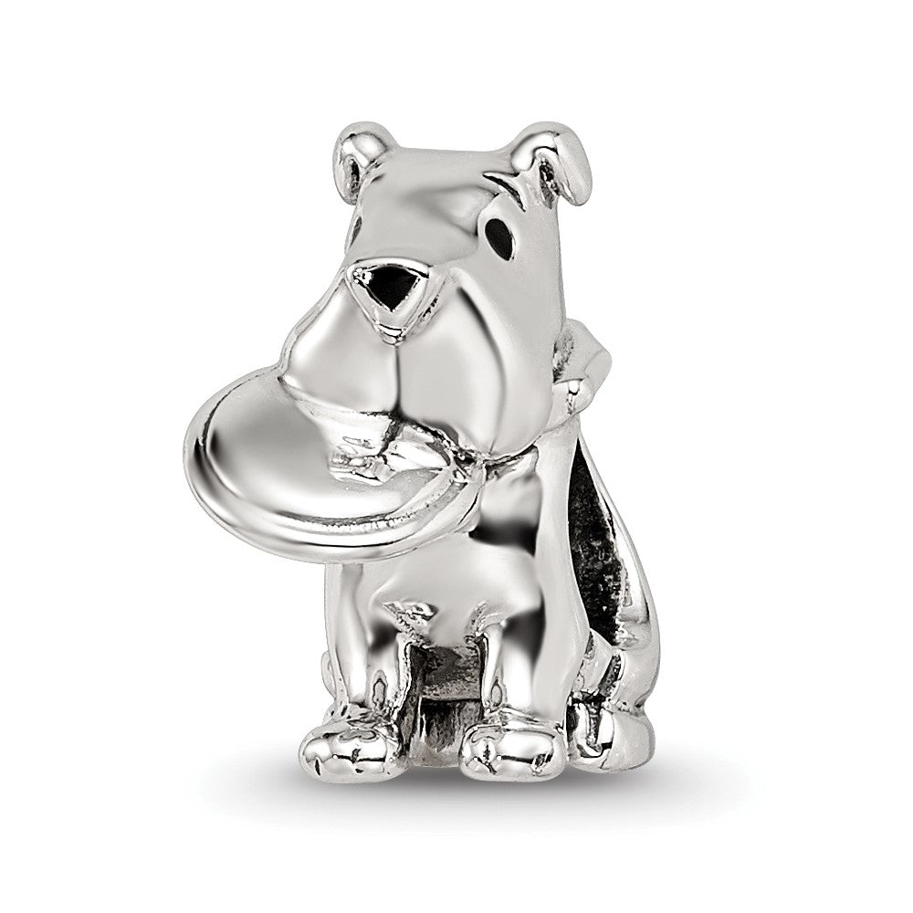 Sterling Silver Reflections Dog With Flying Disc Bead
