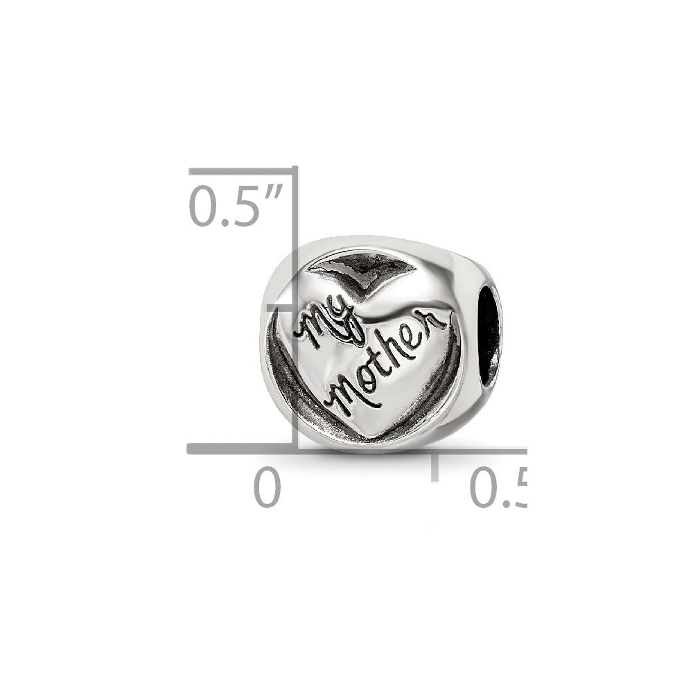 Sterling Silver Reflections My Mother My Friend Trilogy Bead
