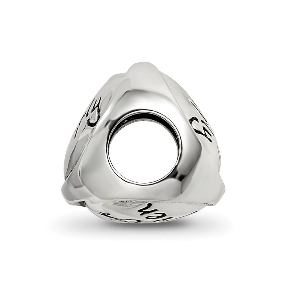 Sterling Silver Reflections Live Simply Trilogy Bead