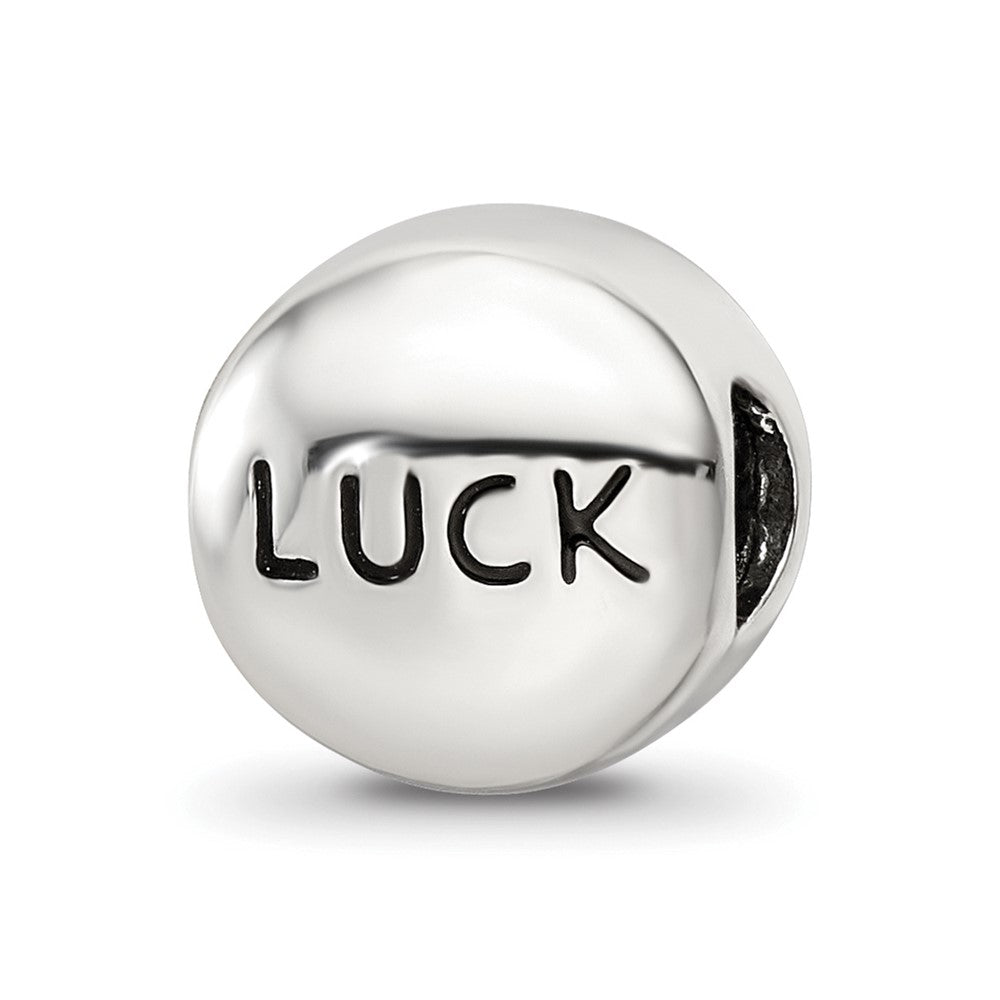 Sterling Silver Reflections Dec Blue Crystal Luck Heart Bead