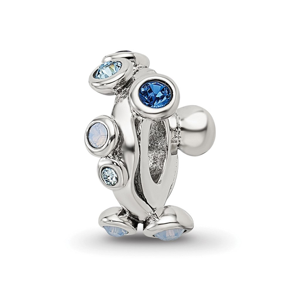Sterling Silver Reflections Crystal Bubble Spacer Bead