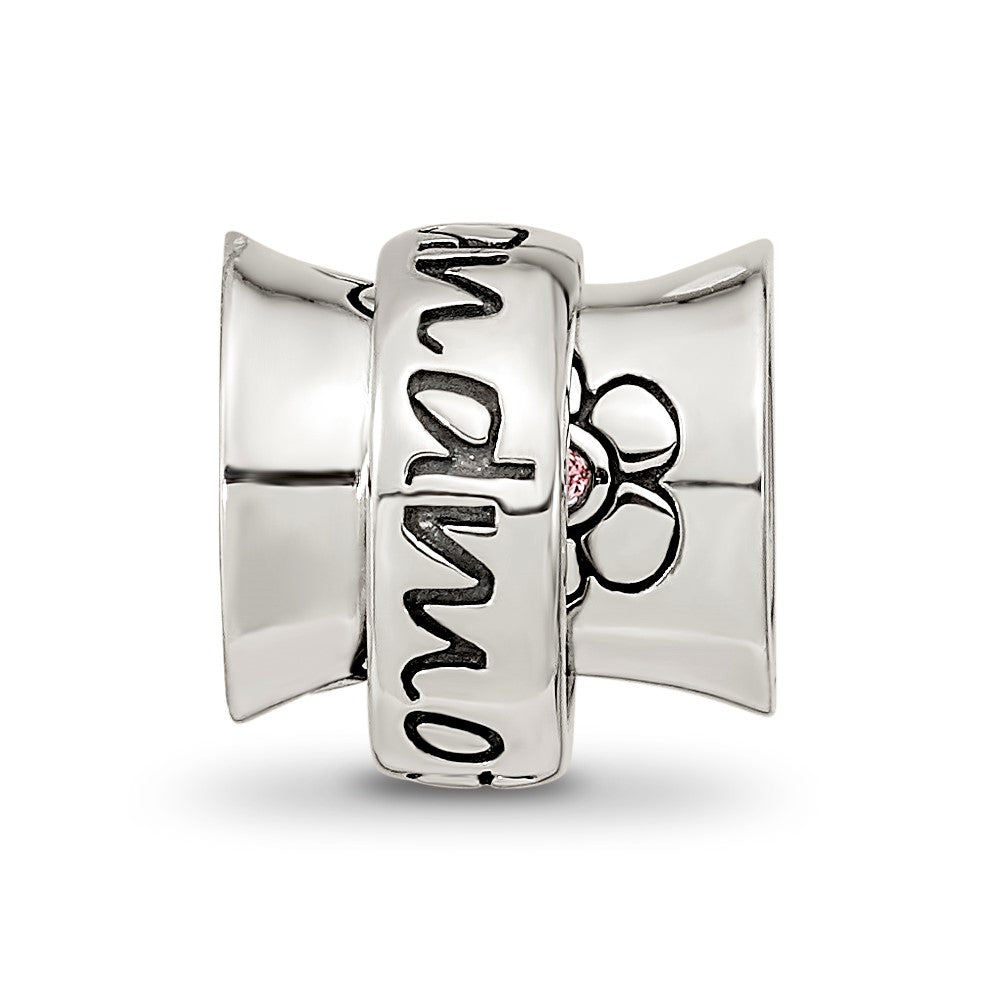 Sterling Silver Reflections Crystals Spinner Grandmother Bead