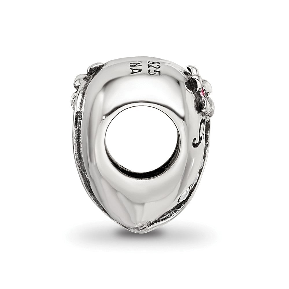 Sterling Silver Reflections Crystals Mother's Heart Bead