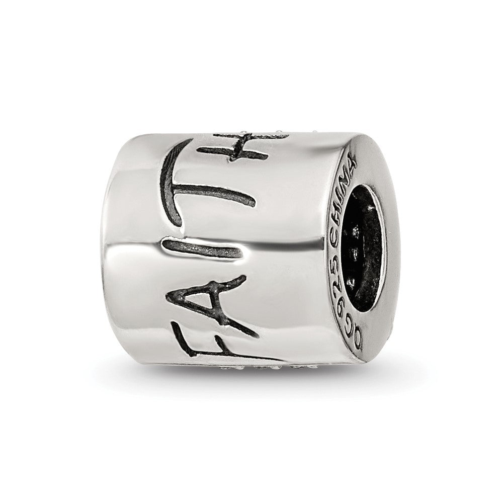 Sterling Silver Reflections Crystals Faith Cross Bead