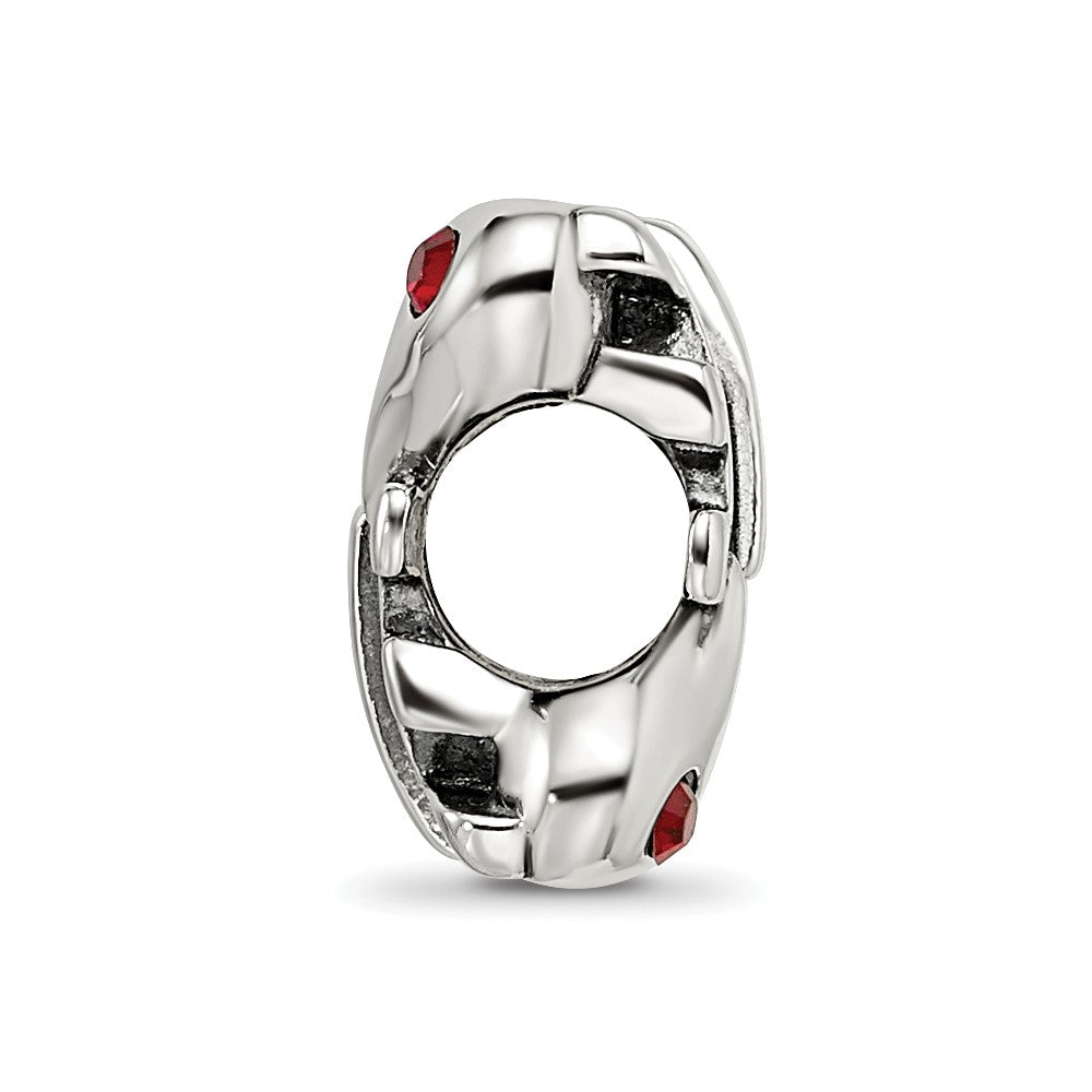 Sterling Silver Reflections Crystal LOVE Bead