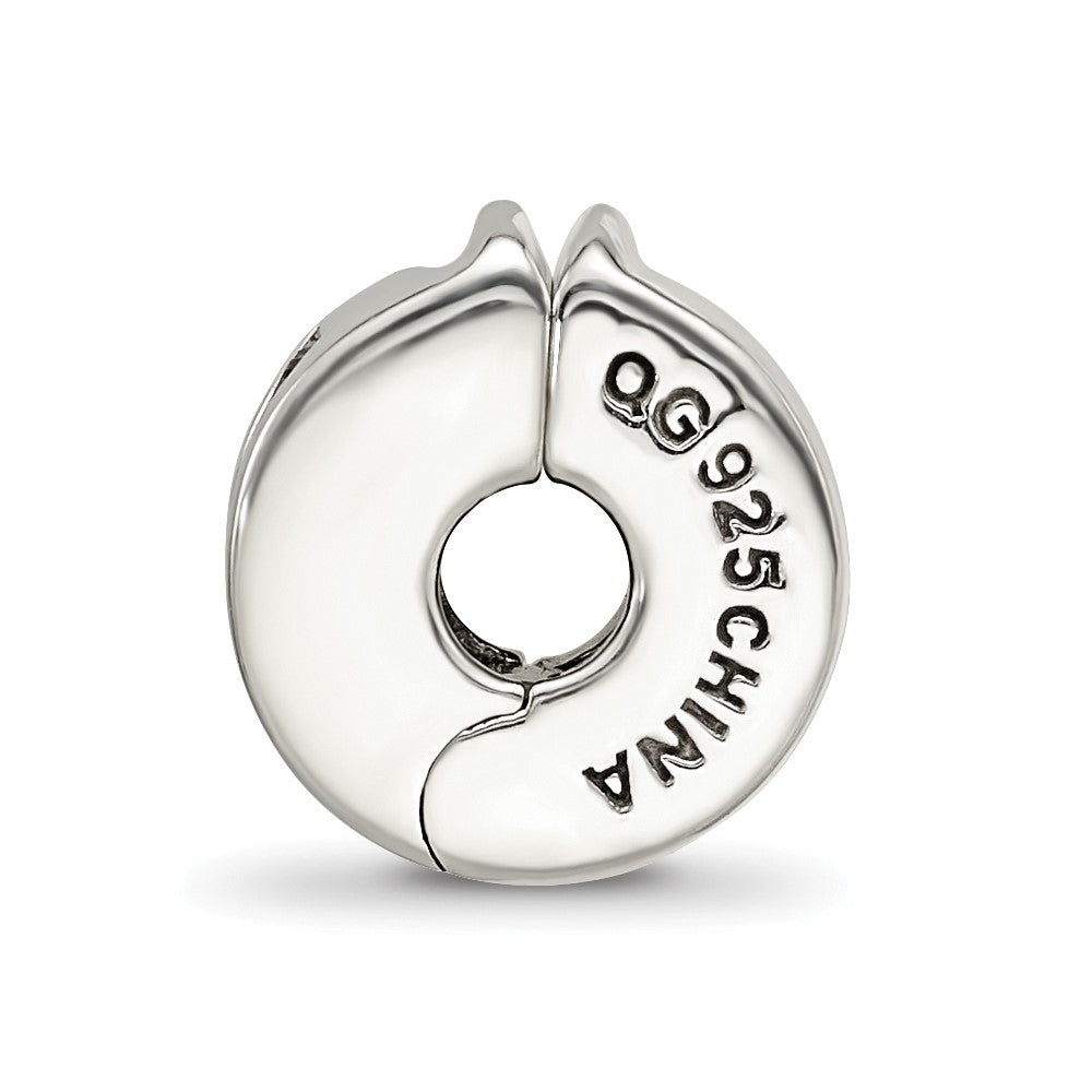 Sterling Silver Reflections Crystal Channel Pinks Clip Bead