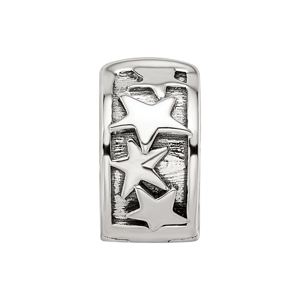 Sterling Silver Reflections Shooting Stars Clip Bead