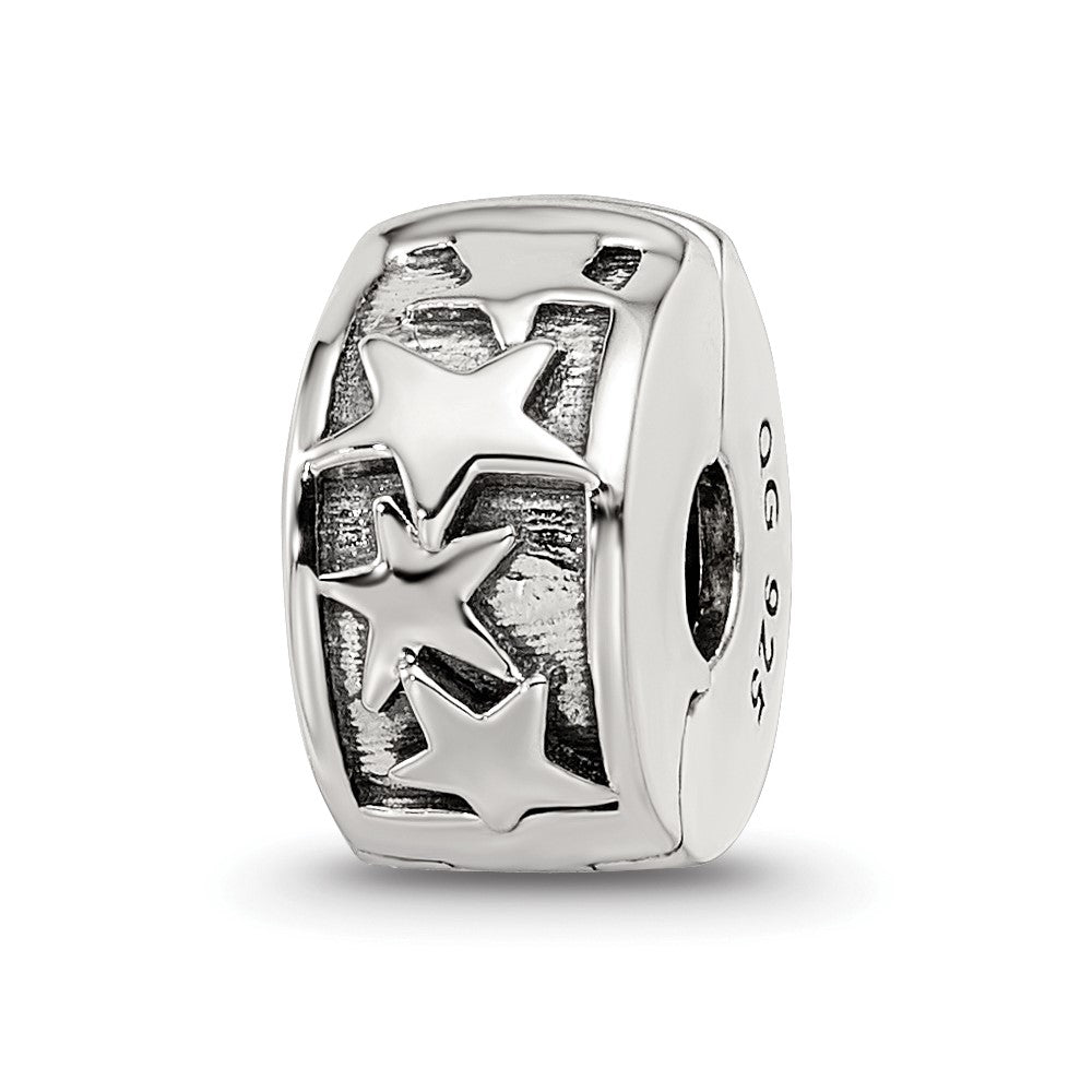 Sterling Silver Reflections Shooting Stars Clip Bead