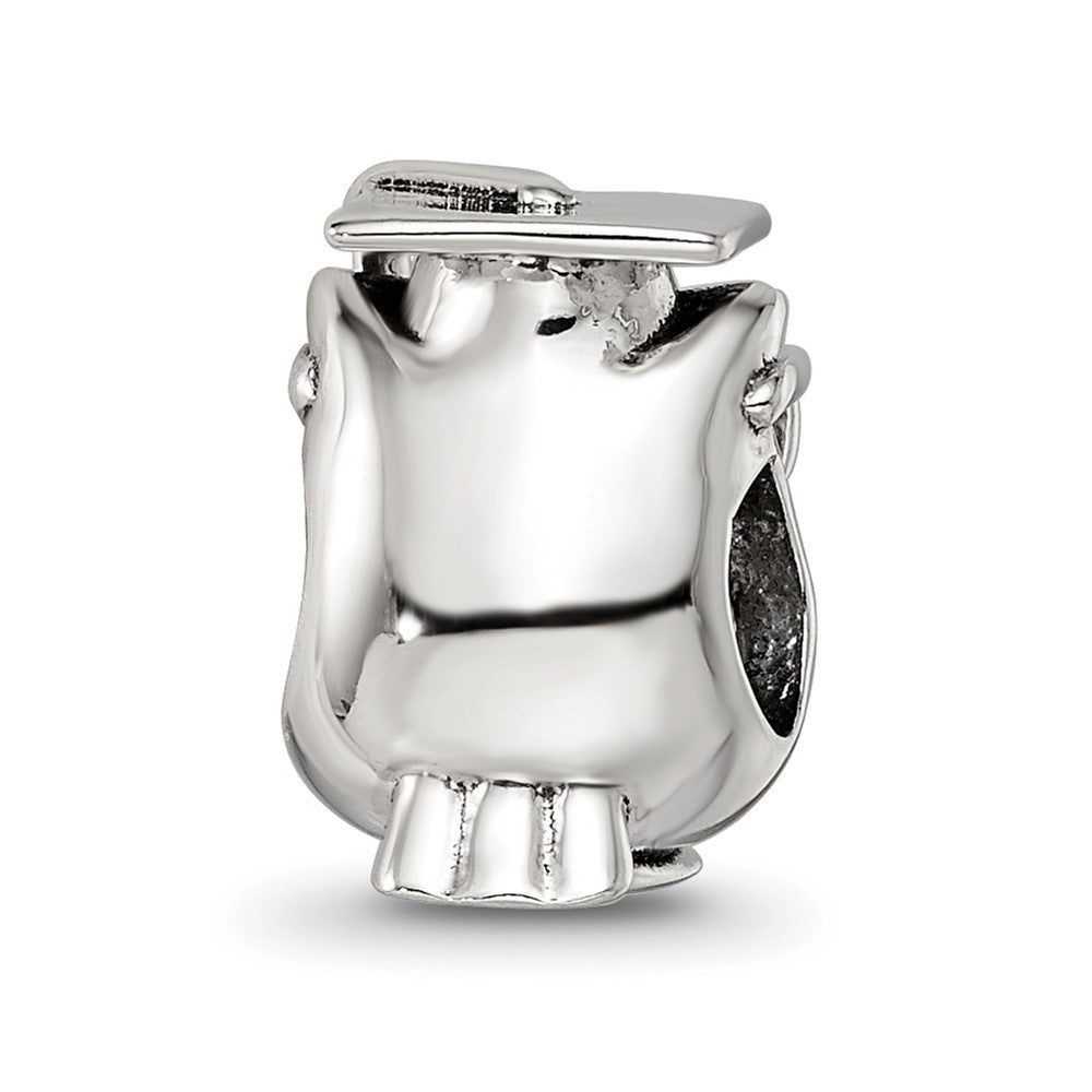 Sterling Silver Reflections Graduation Owl Bead