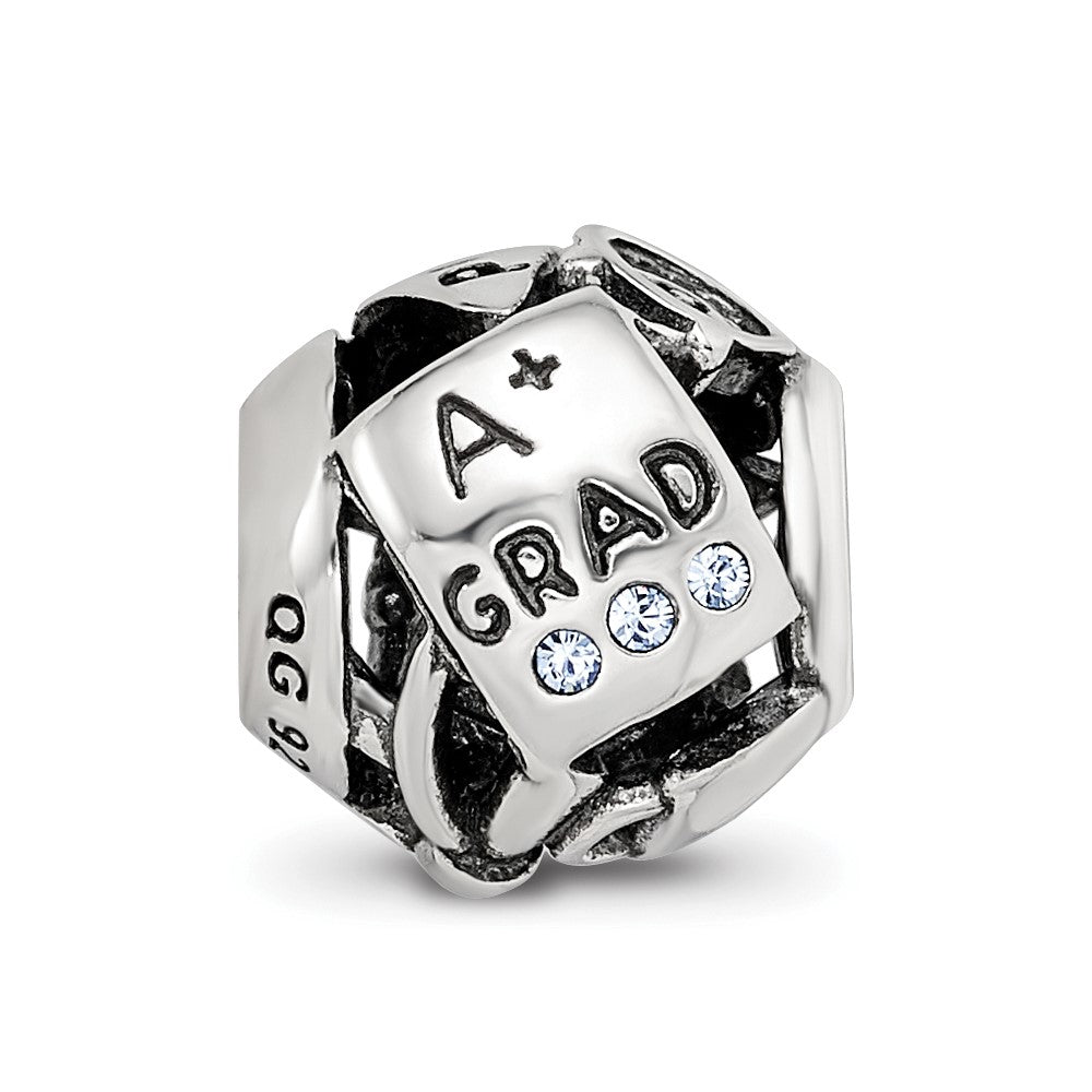 Sterling Silver Reflections Crystals Graduation Bead