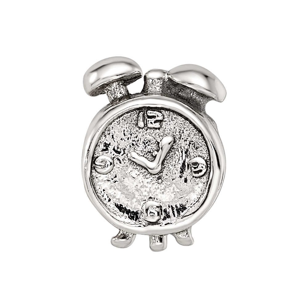 Sterling Silver Reflections Alarm Clock Bead