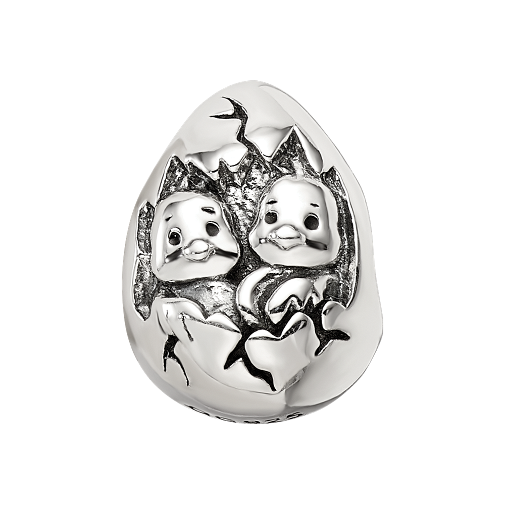 Sterling Silver Reflections Easter Chicks Bead
