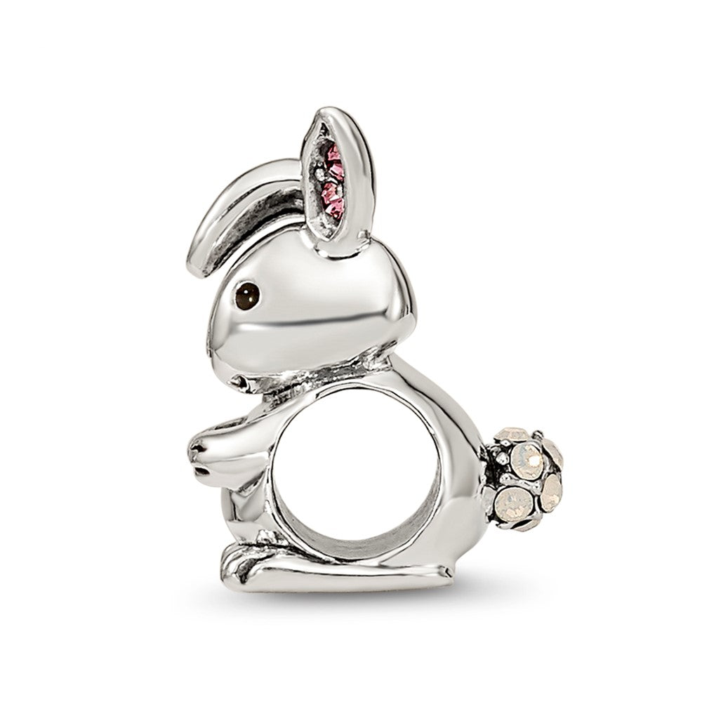 Sterling Silver Reflections Crystals Bunny Bead