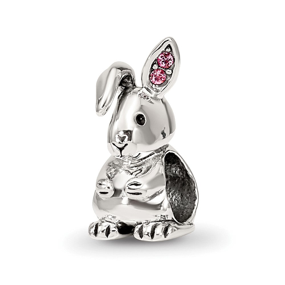 Sterling Silver Reflections Crystals Bunny Bead
