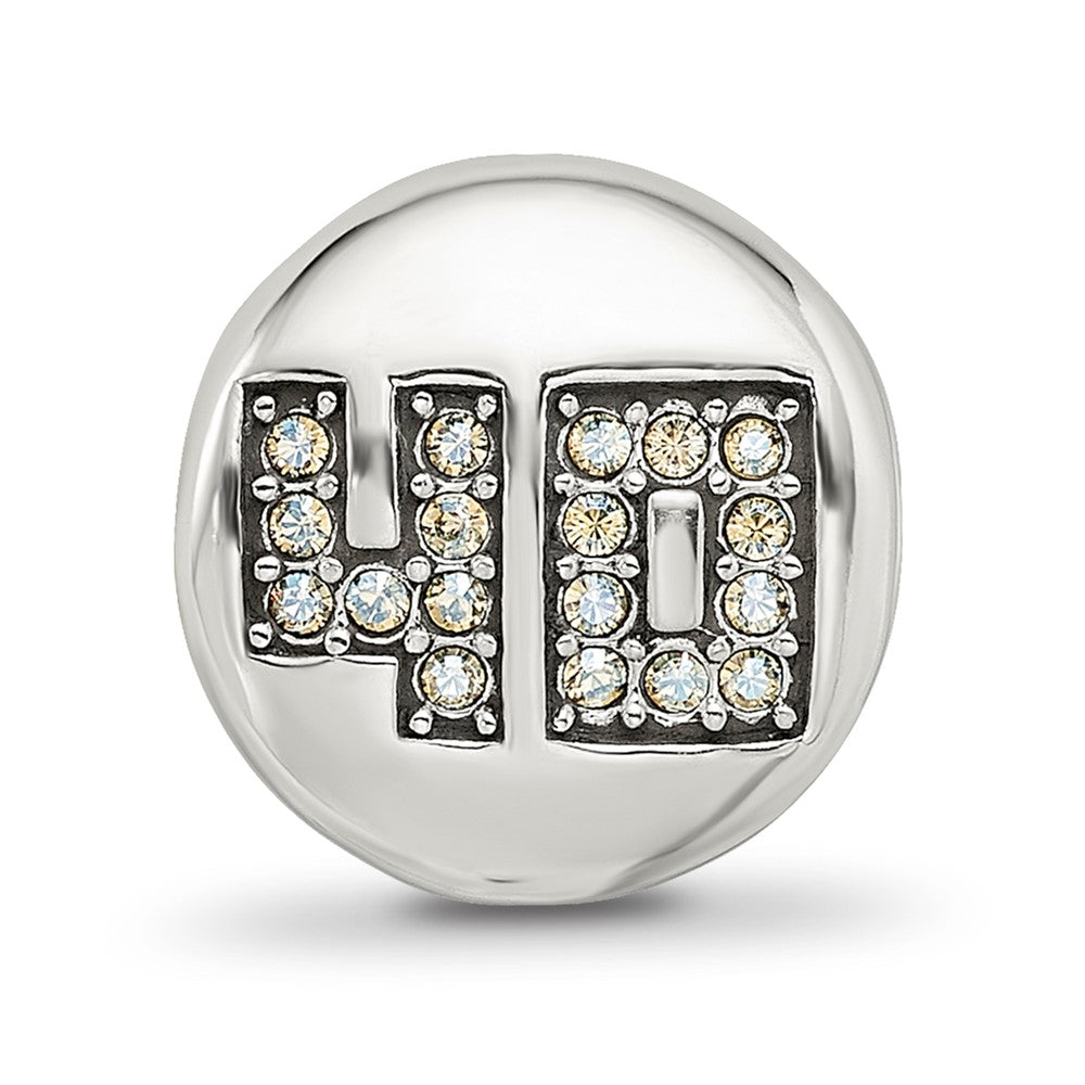 Sterling Silver Reflections Crystals Fabulous 40 Bead