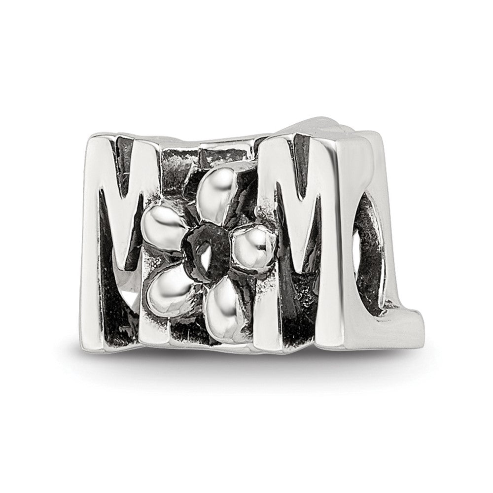 Sterling Silver Reflections Best Mom Two Sided Bead