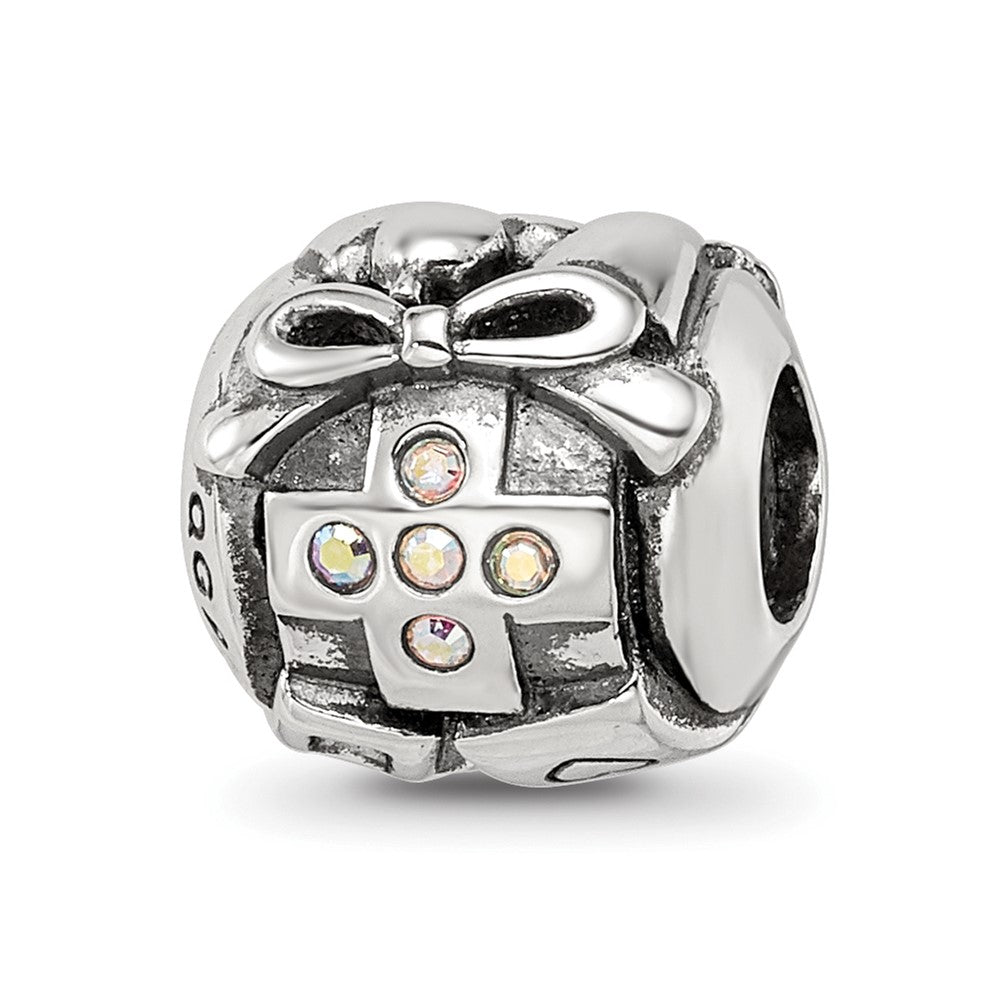 Sterling Silver Reflections Crystals Birthday Collage Bead