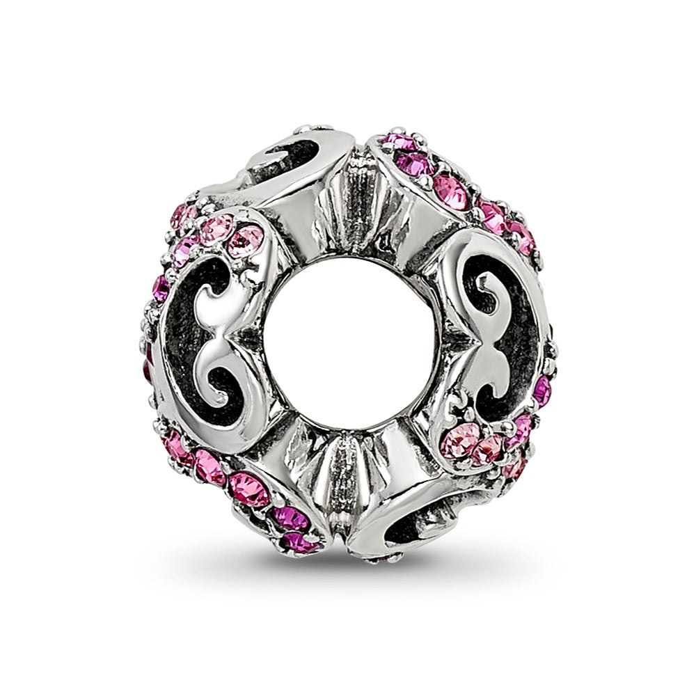 Sterling Silver Reflections with Crystals Renaissance Bead