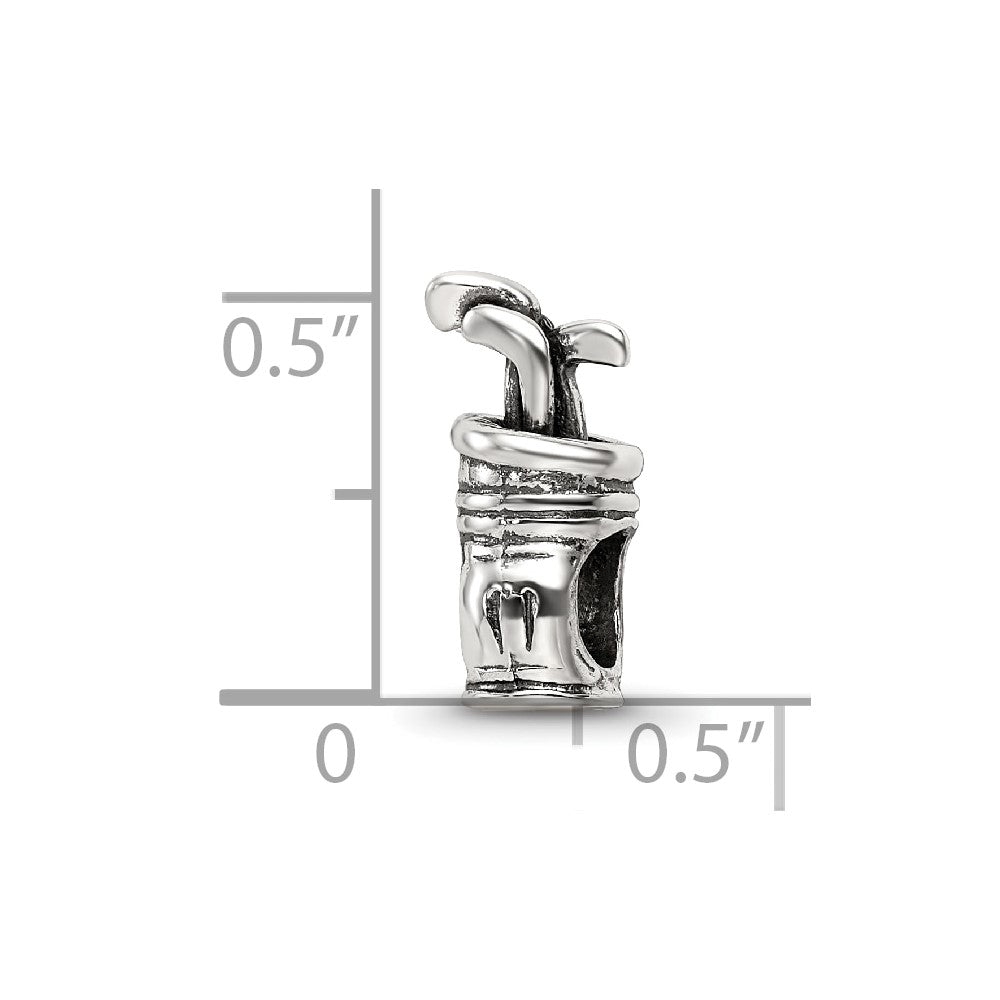 Sterling Silver Reflections Golf Bag Bead