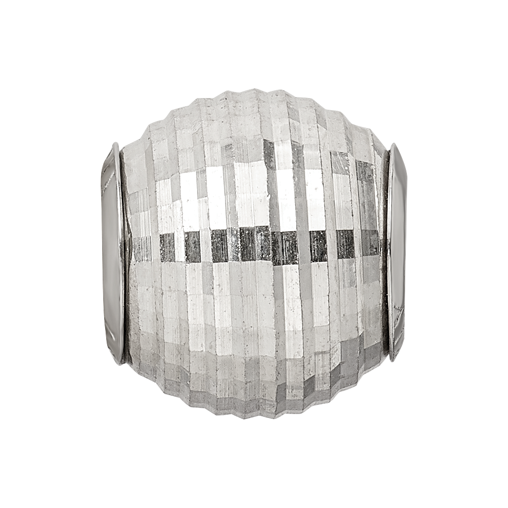 Sterling Silver Reflections Diamond Cut Bead
