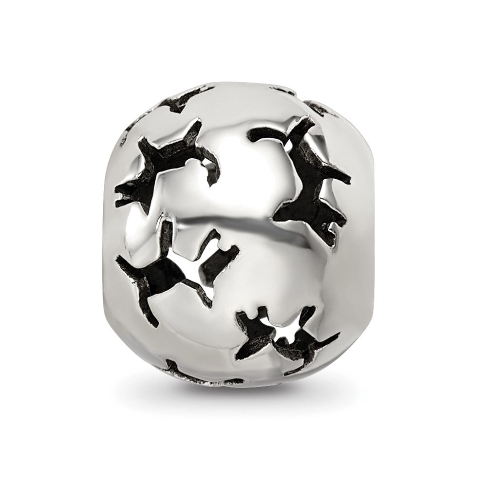 Sterling Silver Reflections Cutout Dog Bead