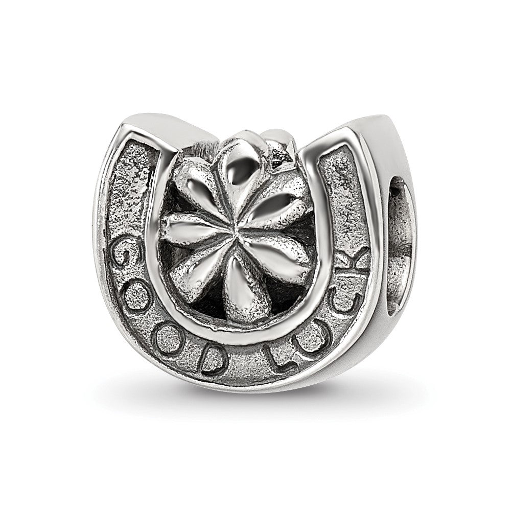 Sterling Silver Reflections Horseshoe Good Luck Bead