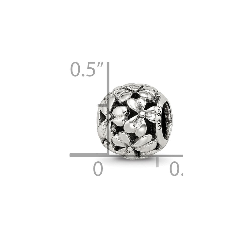 Sterling Silver Reflections Filigree Flower Bead