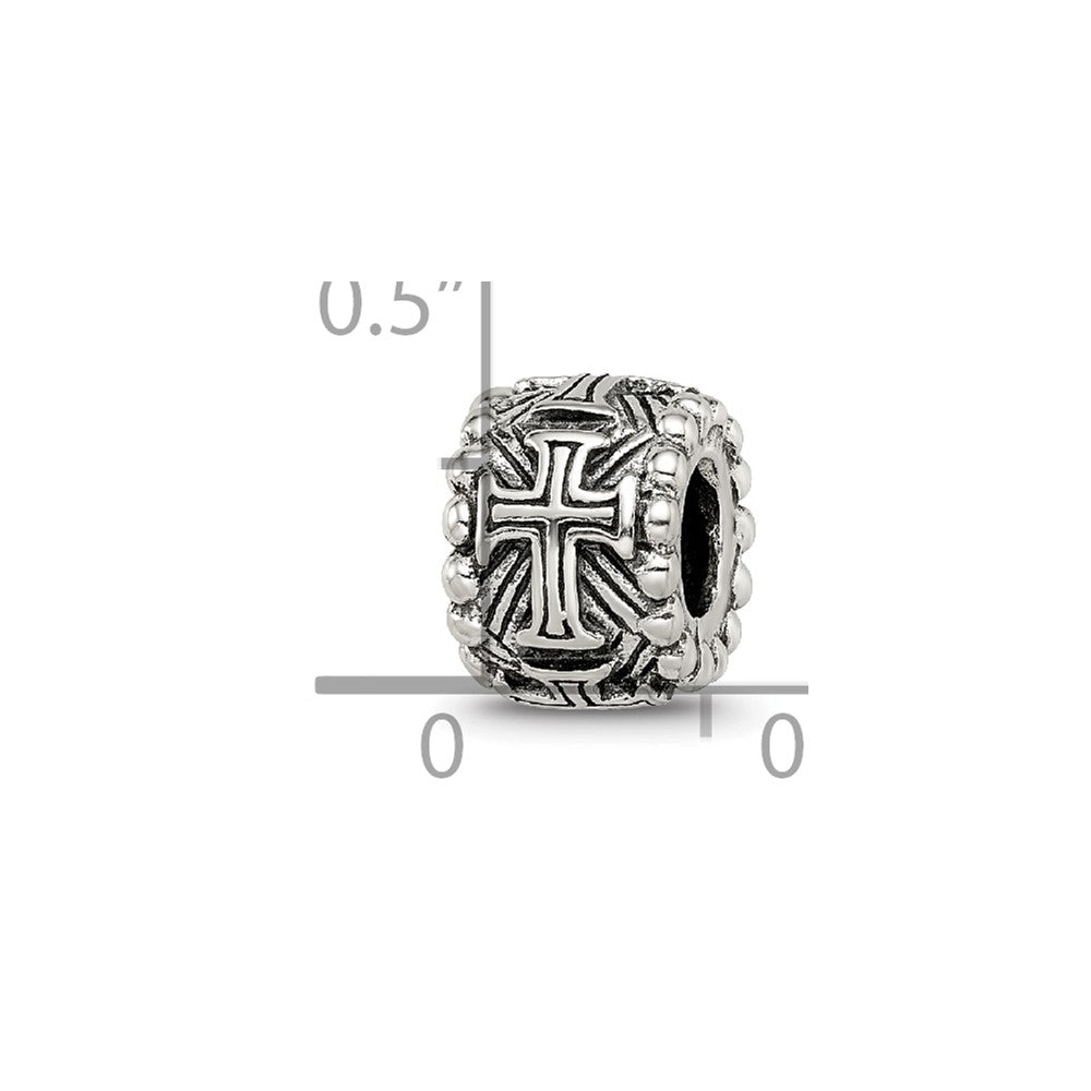 Sterling Silver Reflections Cross Spacer Bead
